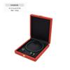 Caja de Joyería de Microfibra de Tres Piezas Caja para Set de Anillo, Aretes y Collar Almacenamiento de Joyería Caja con Botón Dorado Embalaje para Regalo