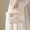 Bolsa de Maquillaje Transparente de Malla Transfronteriza, Bolsa de Almacenamiento para Cosméticos, Bolsa de Tocador de Malla de PVC de Gran Capacidad para Viajes, Logo Personalizado