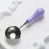 Cuchara de plata estilo burbuja para derretir sellos de cera, cuchara de plástico para cera para horno de sellos de cera