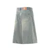 Shorts de Mezclilla Sueltos para Hombre Nb357 High Street Estilo Americano Diseño de Alta Gama Unisex con Estampado de Tinta y Adornos de Pedrería