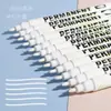 Marcador Blanco Base Agua Acrílico Alto Brillo Gran Capacidad Secado Rápido Impermeable Marcador Especial Blanco 1MM