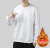Camisola masculina por atacado de fábrica de cor sólida em torno do pescoço pulôver fino estilo coreano solto de mangas compridas outono versátil camisa de assentamento