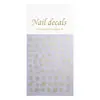 Pegatinas para Uñas con Diseño de Copo de Nieve Láser Transfronterizas Lámina de Plata Plana Copo de Nieve Navideño Pegatinas para Uñas DIY Decoraciones Dh635