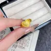 Tienda de oro con arena de oro trefilado de oro punto de amor anillo de diamante lujo ligero alta textura personalidad anillo mate para novia