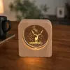 Luz de Noche de Cristal Souvenir Creativo de Cristal Adornos de Escritorio Lámpara de Mesita de Noche Puesto de Manualidades Regalos para Estudiantes y Maestros