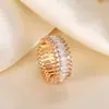Anillo de Lujo Ligero de Moda Coreana Tendencia en Tiktok con Microincrustaciones de Diamante y Madreperla para Mujer con Acabado de Alta Gama Que No Se Desvanece
