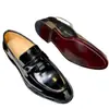 Zapatos de Piel para Hombre de Gama Alta Grano Abierto Negro Capa Superior Piel de Vaca Formal Británico de Negocios Completamente Hechos a Mano Interior y Exterior Piel de Vaca Completa