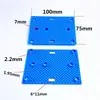Placa Base de Plástico Poroso Tablero de Zócalo DIY Tech Making Tablero Cuadrado Tablero de Agujeros Octagonales Tablero Cuadrado Bloques de Construcción Tech Piezas