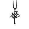 Hengshi Transfronterizo Más Vendido Árbol de la Vida de la Paz Mundial Collar Colgante de Acero Inoxidable Personalizable Versátil Colgante para Bolso Al por Mayor