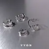 Pinzas para Orejas de Corazón Micro-Incustadas de Circonita de Alta Gama para Mujeres Sin Perforaciones, Brazaletes de Oreja de Moda, Pendientes Versátiles para el Día a Día