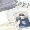 Funda protectora para tarjeta Goo de Corea del Sur, totalmente transparente, blanca y gruesa, de goma dura para tarjetas pequeñas de 3 pulgadas.