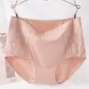 Ropa interior para mujer con entrepierna de algodón puro, cintura media-alta, talla grande, verano 100 kg para mujeres de talla grande, ropa interior tipo mom 100% algodón
