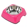 Hupu Plato para Perro Plato para Gato Acero Inoxidable Plato para Comida de Mascota Cuadrado Melamina Plato Suministros para Perros Mascotas Venta al por Mayor Súper