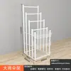 Estante de exhibición trapezoidal para el extremo del estante, estante de almacenamiento de escritorio, estante de exhibición para supermercado, perchero para sombrillas pequeño en forma de escalera para cosméticos, y otros