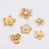 Acero inoxidable flores vintage francesas DIY accesorios hechos a mano colgante floral joyería de acero inoxidable para mujer collar colgante