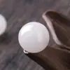 Cristal de calcedônia branca Donghai contas soltas pulseira colar material DIY feito à mão acessórios de contas semi-acabados contas