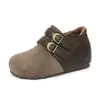 Mocassins Versáteis Confortáveis Novo Estilo Fivela Bonita Tira de Couro Retrô Moda Outono Mocassins Femininos Sola Grossa Feminino Aumento Oculto de Altura
