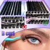 Libro Popular de Pestañas Transfronterizo, Kit de Extensión de Pestañas Postizas DIY Europeo y Americano, Pestañas de Ramillete Individual Segmentadas Naturales y Gruesas