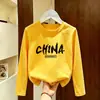 Nueva Camiseta de Manga Larga de Algodón Puro Estilo Dibujos Animados para Niñas Primavera y Otoño Ropa Infantil Linda Holgada Versátil Informal Camiseta Básica