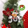 Decoraciones Navideñas Nuevas Transfronterizas Árbol de Navidad Colgante Pequeño para Personas Mayores Muñeco de Nieve Ciervo Oso Adornos Colgantes Pequeños Regalos