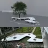 Banca rodeando árbol de fibra de vidrio para exterior, asiento para hoyo de árbol irregular, banco para parque comunitario, instalación de paisaje creativo con banco GRC