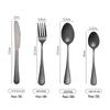 Faca e garfo conjunto de bife de aço inoxidável faca e colher de garfo doméstico Estilo ocidental louça criativa sobremesa colher Fork set fabricantes