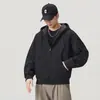 Otoño/Invierno 2026 Nueva Marca de Moda Estilo Americano Chaqueta con Capucha de Algodón Lavado Vintage para Hombre, Corte Holgado Versátil Abrigo para Viajes al Trabajo Venta al por Mayor