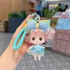 Nuevo Estilo Lazo Grande Muñeca de Pelo Rizado Llavero Muñeco de Peluche Estrella Linda Colgante para Mochila de Estudiante Pequeño Regalo