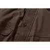 ORIGTEEN Chaqueta de Trabajo Retro Japonesa de Moda con Solapa de Lana de Cordero Abrigo de Algodón Ropa de Invierno de Algodón para Hombre MY9020