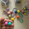 Elástico de Cabelo Estrela Coração Colorido Dopamine, Mesmo Estilo do Cordão de Cabelo Bola Redonda da Bai Lu, Elástico de Cabelo Doce para Meninas, Cordão de Cabelo do Instagram
