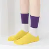Calcetines de Bloques de Color para Mujer, Calcetines de Media Pantorrilla para Primavera y Otoño, Calcetines Dopamina Coreanos Ins de Moda para Hombre, Colores Contrastantes, Versátiles de Moda, Personalidad, Celebridad de Internet