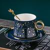 Conjunto Xícara de Café e Pires de Cerâmica Popular de Luxo Pequeno Estilo Europeu Chá Preto do Oriente Médio Chá Perfumado Chá da Tarde Presente Xícara e Pires