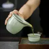 Conjunto de Chá Ge Yao Xícara Pública Mar de Chá Xícara Pública Filtro de Malha de Gaze Vazamento de Chá Abertura Rachada Combinação de Xícara Pública Única Doméstico Chinês