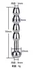 Tapón Uretral Hueco, Tubo Uretral Hueco Ojo de Caballo, Tapón de Acero Inoxidable, Catéter Urinario Extremo B para Adultos, Disponible para Dropshipping
