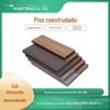Fornecimento de fábrica piso coextrudido 142*22 varanda externa terraço à prova d'água costura em relevo piso madeira-plástico
