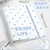 Carpeta de Anillas Anuales de Cuatro Estaciones Bolsa para Archivos Carpeta Transparente con Inserto Bolsa de Almacenamiento Estilo Americano Fina y Crujiente Carpeta de Almacenamiento