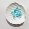 Nuevo Estilo Flor de Cerezo Estampada en Oro con Bordes Dorados y Plateados 15 mm Pétalos Perlados de Dos Tonos Materiales Hechos a Mano para Bricolaje Accesorios para el Cabello de Estilo Antiguo Ramo