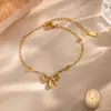 Pulsera Nueva de Moda de Acero de Titanio para Viajeros para Mujer, Joyería de Mano de Lujo Ligero, Pulseras Coreanas de Alta Gama para Parejas, Colección de Pulseras para Mujer
