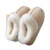 Pantuflas de Algodón para Mujer Invierno 2025 Nuevas para Interior Hogar Doméstico Pantuflas de Gamuza Suela Gruesa Antideslizante Felpa Cálida