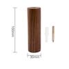 Gancho de madera simple y creativo, gancho nórdico para colgar en la pared, de nogal, para puerta de entrada trasera, de madera maciza
