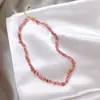 Collar gargantilla de cristal con diseño irregular, cadena para la clavícula, collar simple elegante de moda, joyería para el cuello para mujeres