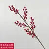 Popular E-Commerce Fruta Roja Artificial Fruta de la Fortuna Fruta de Acebo Festival de Primavera Cubo de Abrazo Flor Flor de Baya Roja Arreglo Floral Decoración Flor