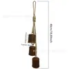 Sino de Vaca Grande Cor de Ferrugem Retrô com Som de Sino DIY Feito à Mão Rústico Estilo Simples do Campo com Juta