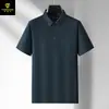 Camisa polo sin costuras para hombre de nailon-spandex, seda de hielo, manga corta, ligera, camisa de aire acondicionado, polo con cuello, uniforme de equipo para hombre, ropa de trabajo, hecho a medida