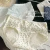 Bloomers Ligeros Estilo Puro Deseo Florales de Cintura Media Ajustados a la Cadera Cómodos Transpirables Amigables con la Piel que Absorben la Humedad Calzones para Mujer Estudiante
