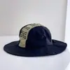 Gorra de Senderismo para Exteriores Transpirable con Bordado de Letras y Bloques de Color para Hombres y Mujeres, Sombrero de Pescador Casual Versátil de Verano, Sombrero para el Sol con Protección Solar