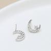 Barroco A Piao Caishen Portátil Zircônia Incrustada Estrela Lua Cobre Banhado Ouro Real Acessórios diy Caseiro Moldado Pérola Broche