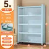Estantería de Acero para el Hogar Estantería Infantil con Puerta Vidrio a Prueba de Polvo Vitrina Hecha a Mano Armario de Hierro Taquilla de Almacenamiento