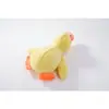 Brinquedo de pelúcia para pet em formato de patinho amarelo com estampa de abacaxi, com apito BB embutido, brinquedo de morder durável para cães aliviar o tédio