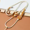 Cordão para Pingente de Oito Fios Totalmente Trançado à Mão, Corda de Colar com Pingente de Jade de Alta Qualidade, Corda Trançada com Bússola de Oito Tesouros em Ouro Fivela de Segurança